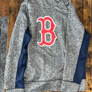 Fanatics Gray and Navy Sweatshirt with Red Logo